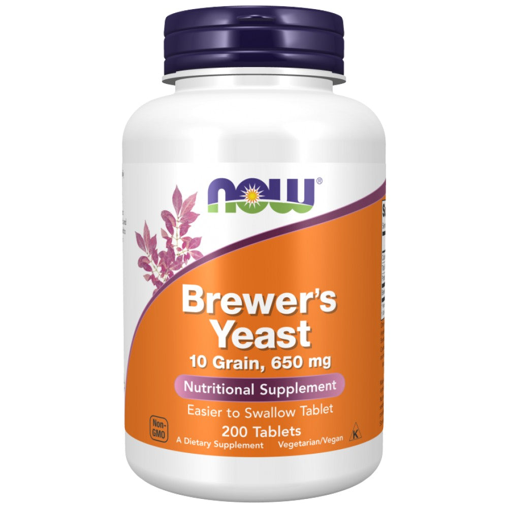 NOW Foods Brewer's Yeast 650 mg - Бирена мая 650 mg
