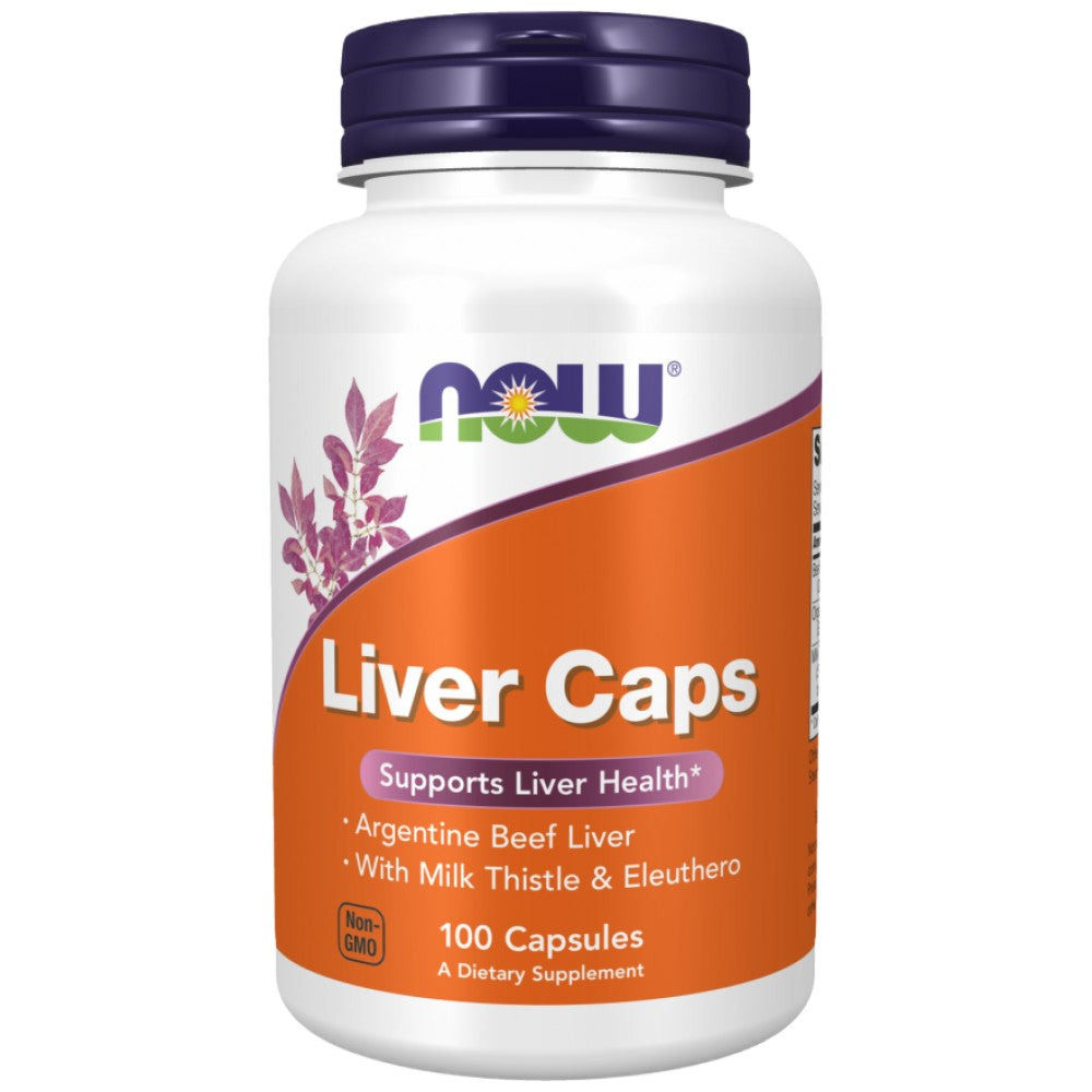 NOW Foods Liver Caps - Говежди черен дроб капсули