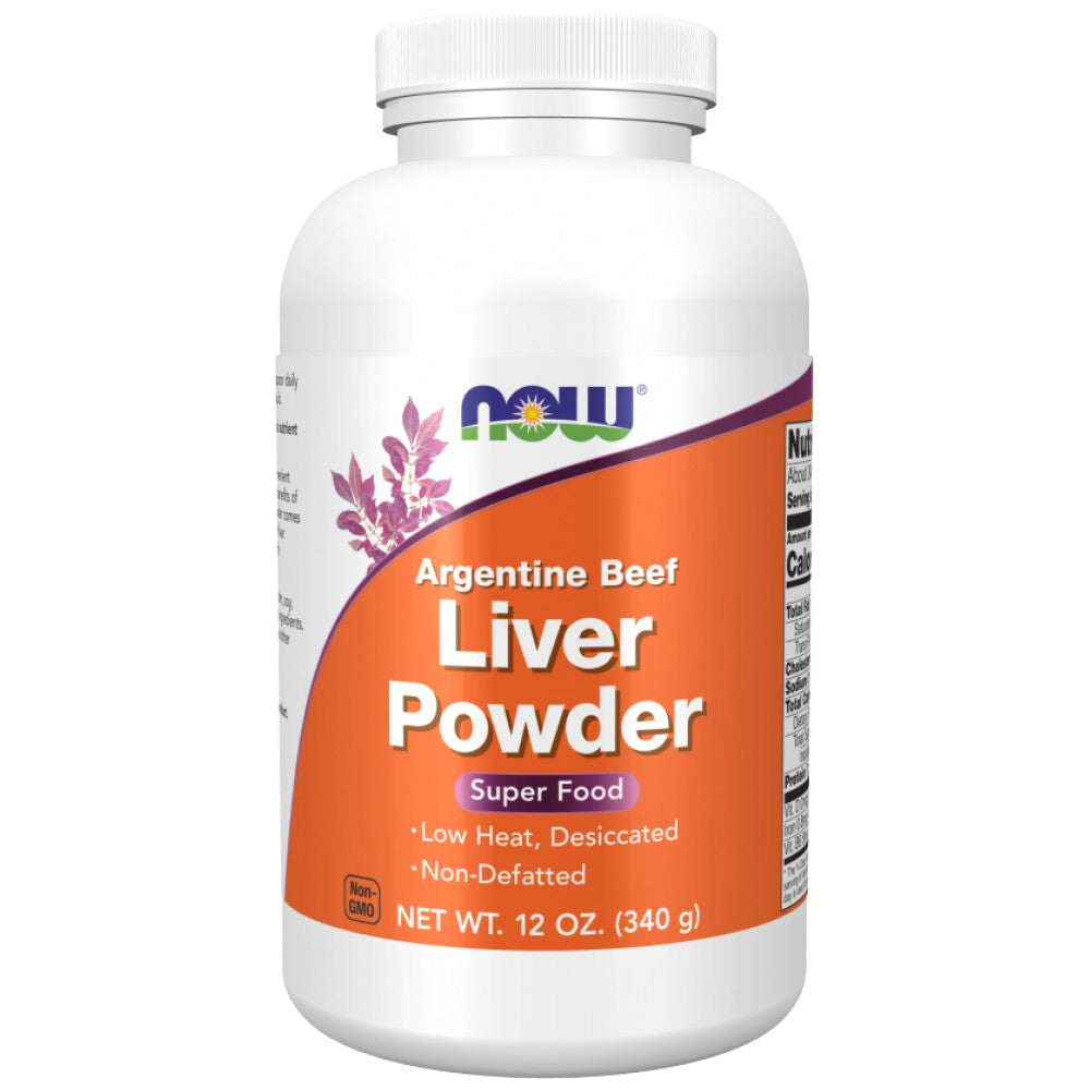 NOW Foods Liver Powder Argentine Beef Super Food - Говежди черен дроб на прах