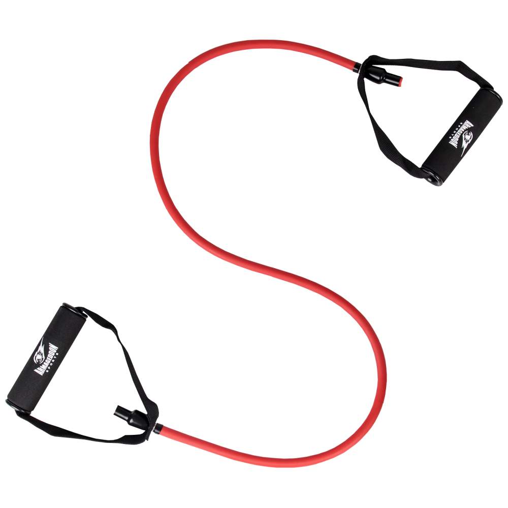 Фитнес Ластик за Тренировка с Ръкохватки - 25 kg (Червен)/ Fitness Band with Grips - 25 kg