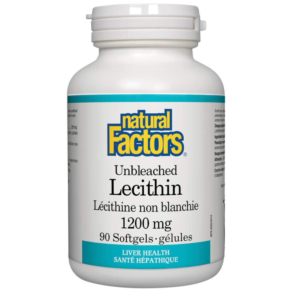 Natural Factors Unbleached Lecithin 1200 mg - Неизбелен лецитин 1200 mg