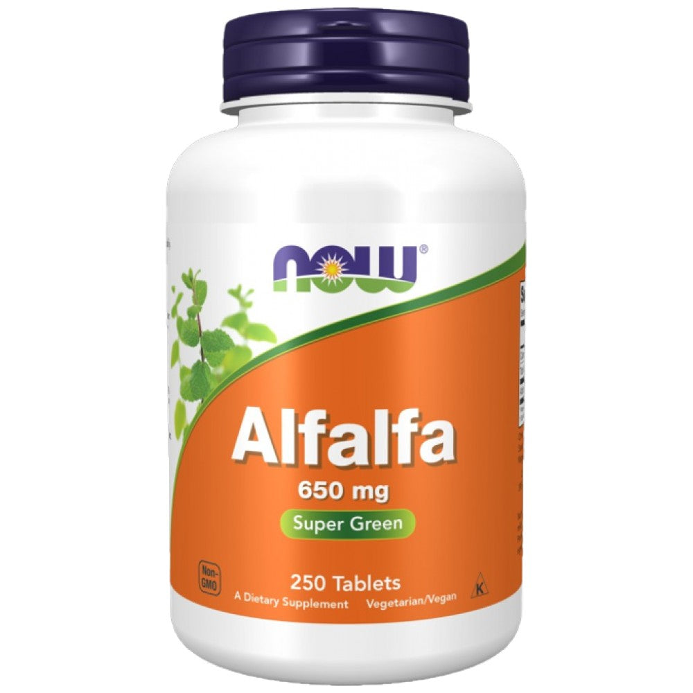 NOW Foods Alfalfa 650 mg - Люцерна 650 mg