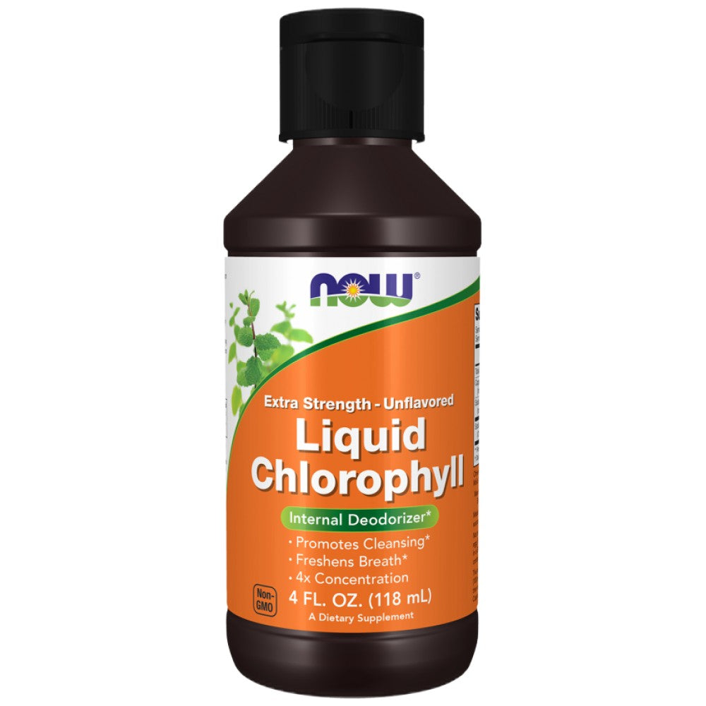 NOW Foods Liquid Chlorophyll Extra Strength - Течен хлорофил концентриран
