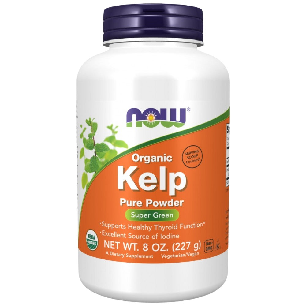 NOW Foods Kelp 100% Pure Powder - Келп водорасли на прах - източник на йод