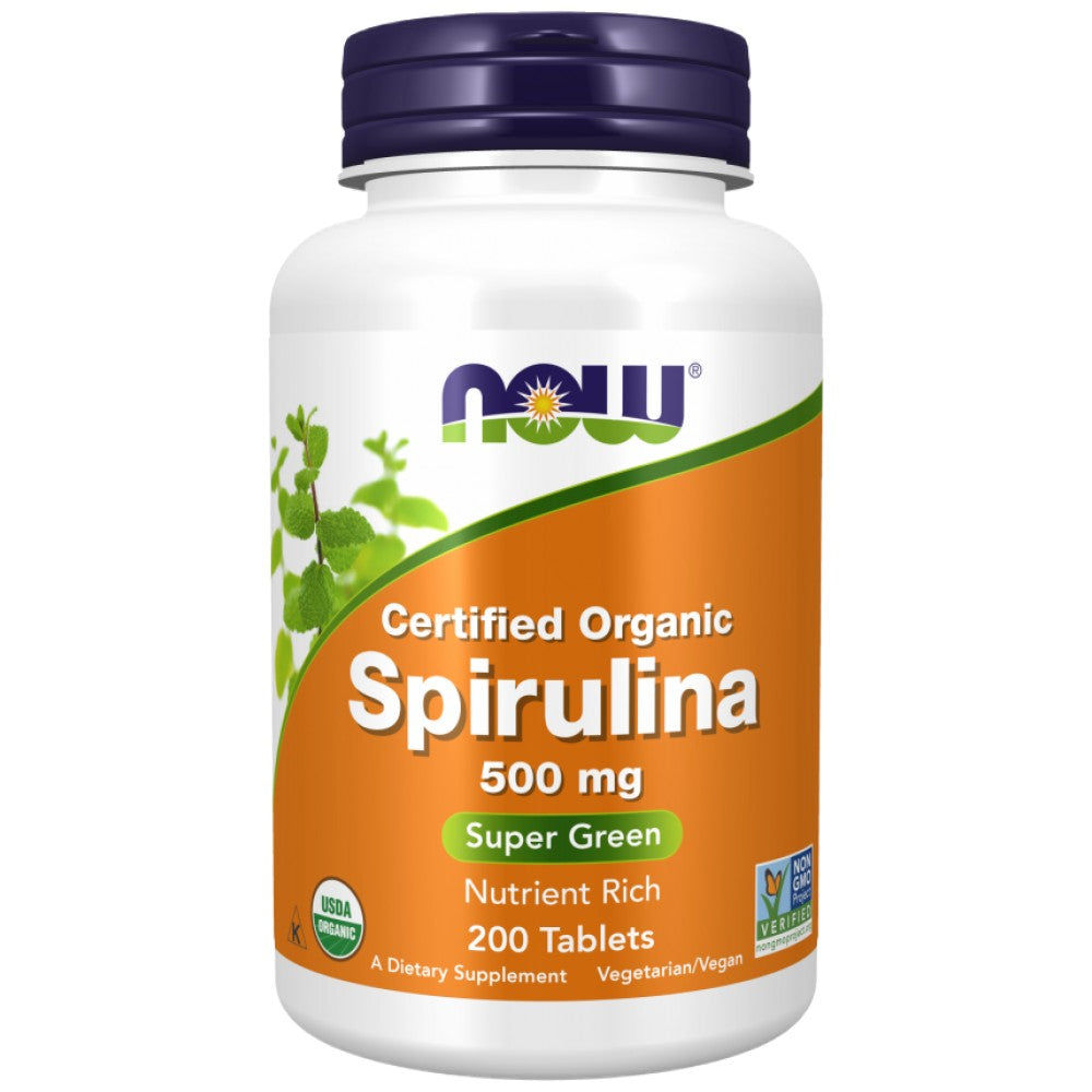NOW Foods Spirulina 500 mg - Спирулина 500 mg