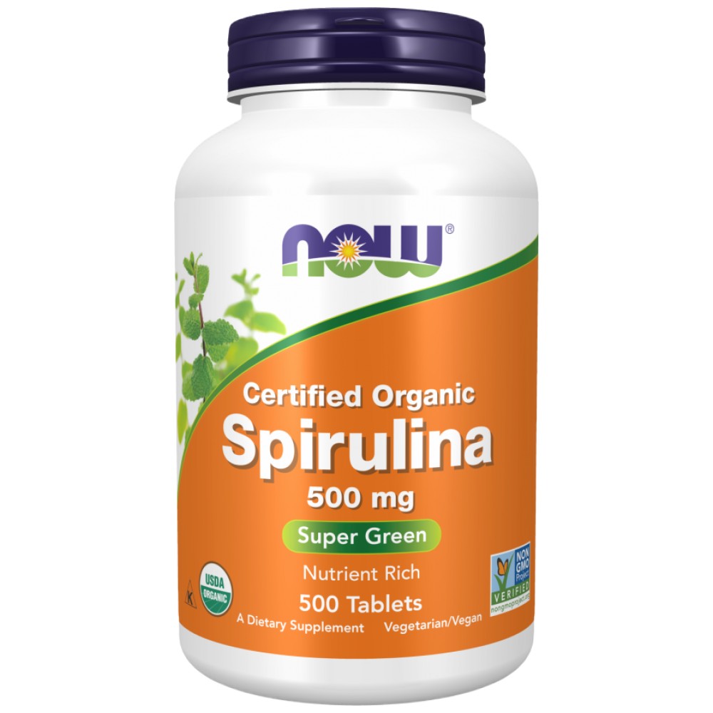 NOW Foods Spirulina Powder Certified Organic - Спирулина на прах био