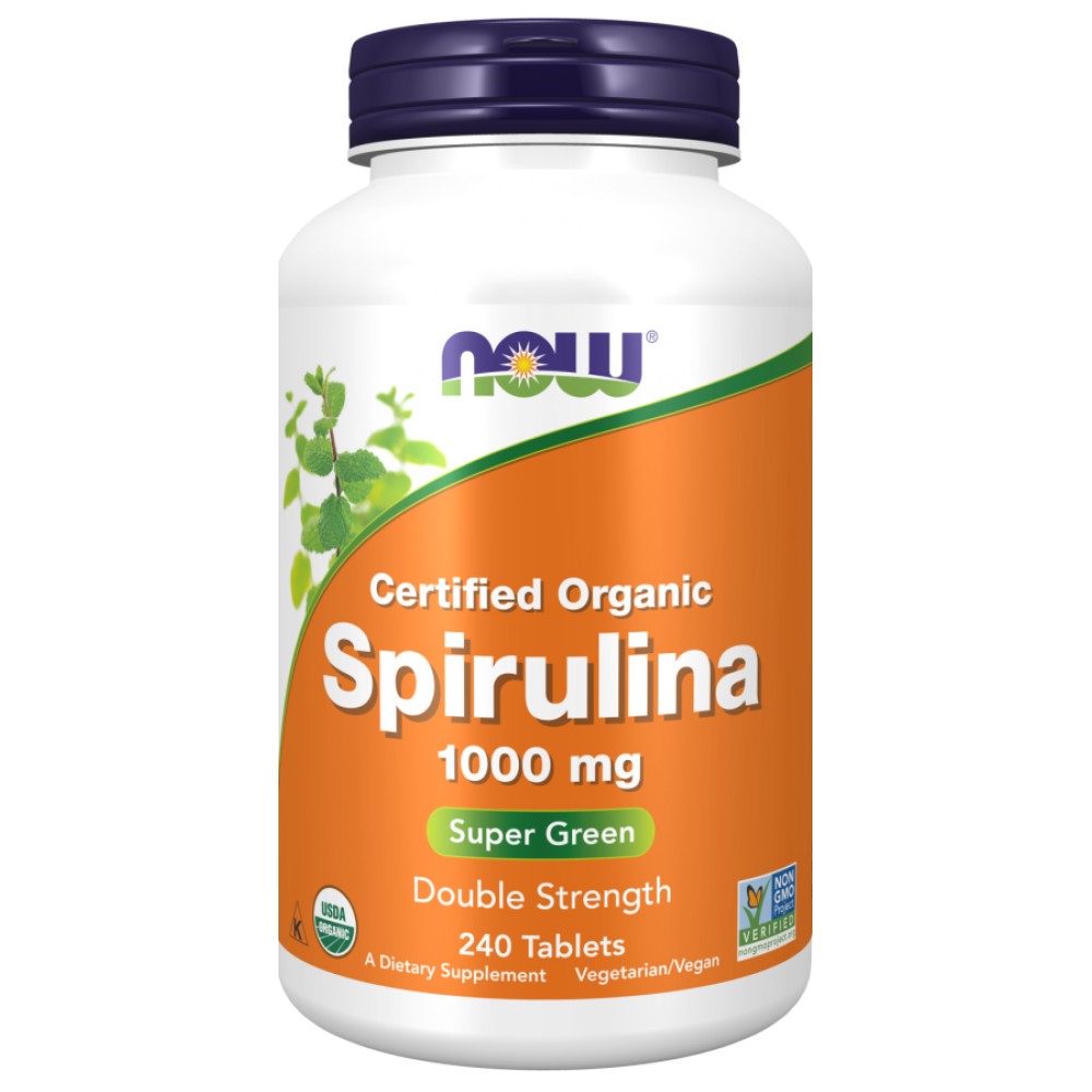 NOW Foods Spirulina 1000 mg - Спирулина 1000 mg