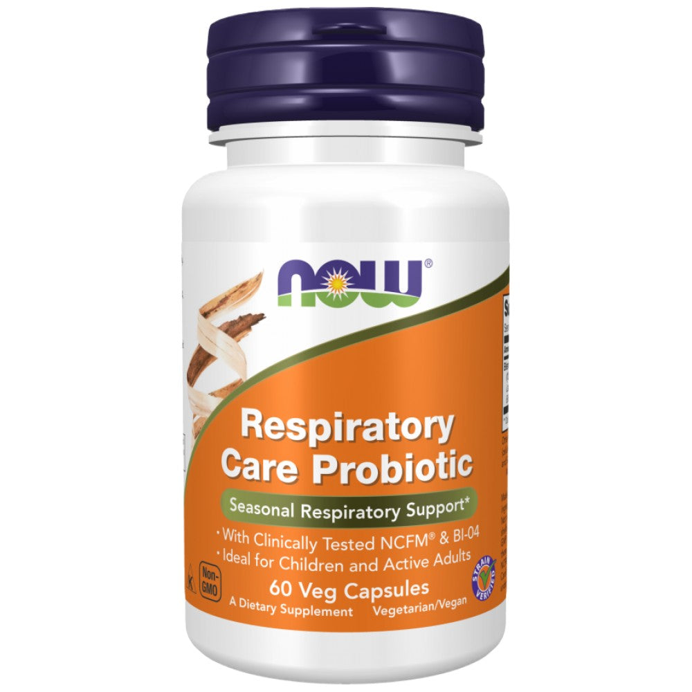 NOW Foods Respiratory Care Probiotic with 12 Billion Active Cells - Пробиотик за дихателните пътища