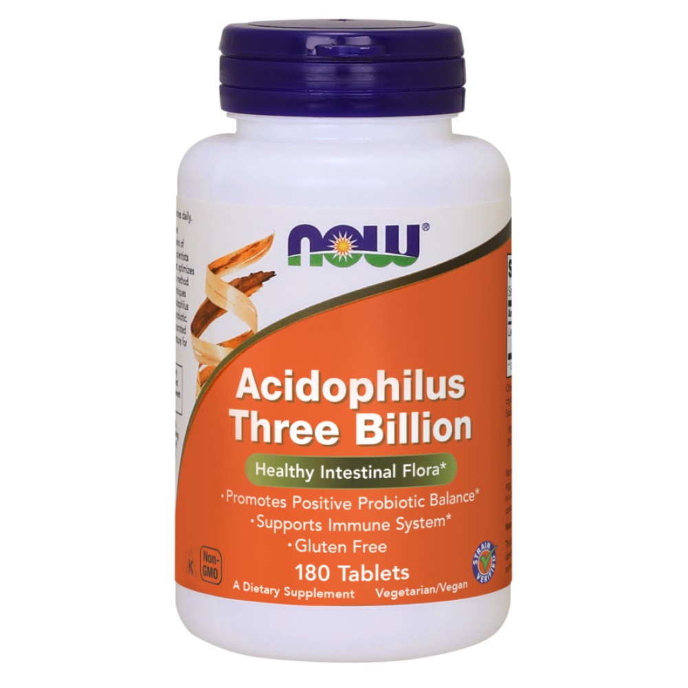 NOW Foods Acidophilus Three Billion - Пробиотик ацидофилус 3 млрд. клетки