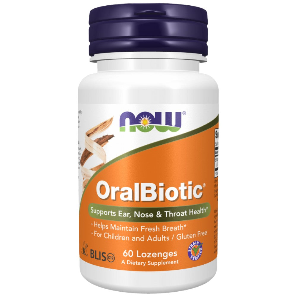 NOW Foods OralBiotic Streptococcus Salivarius - Орален пробиотик