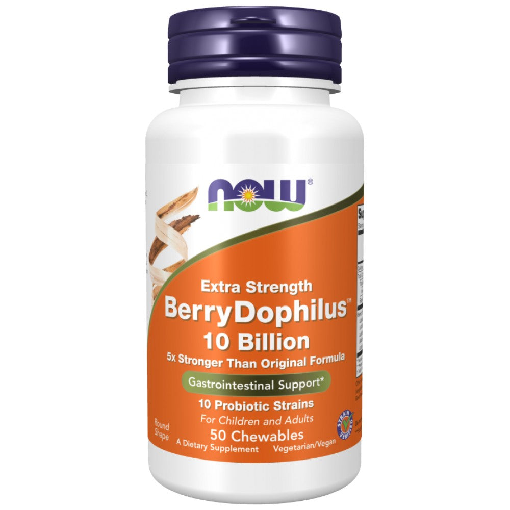 NOW Foods BerryDophilus 10 Billion Extra Strength - Пробиотик за деца 10 млрд.