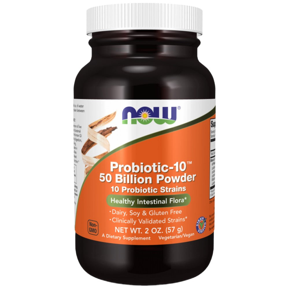 NOW Foods Probiotic-10 50 Billion Powder - Пробиотик 50 млрд. на прах