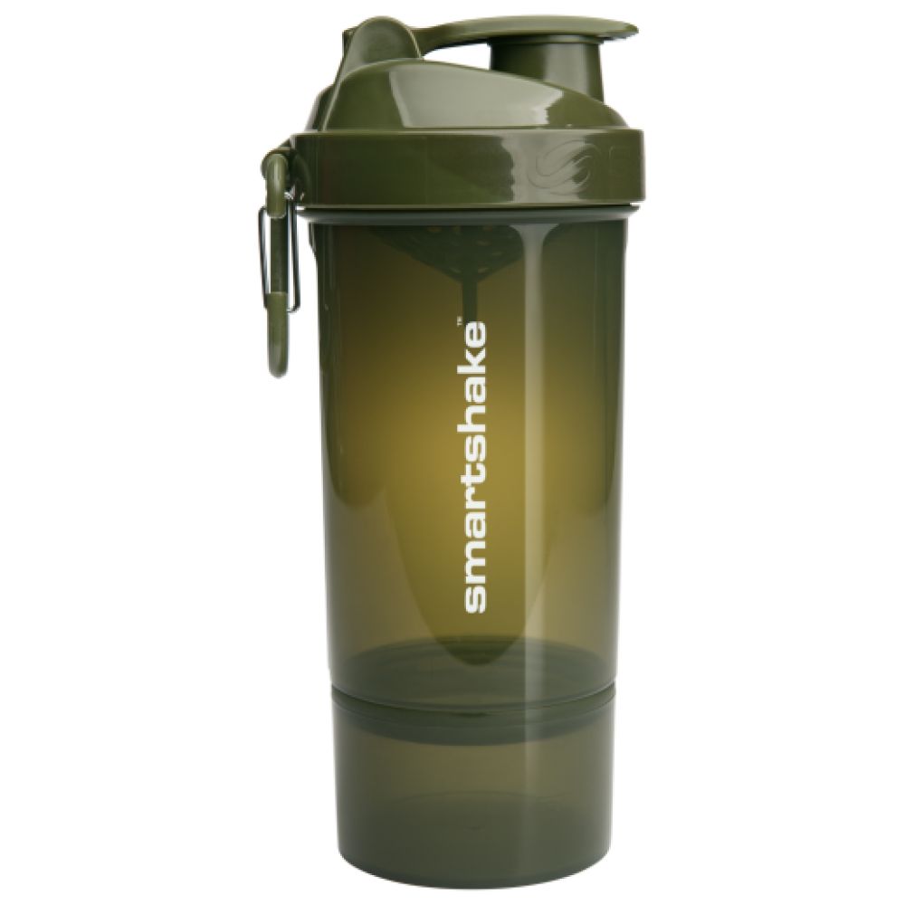 SmartShake 2Go One Smart Shaker Army Green - Шейкър с отделение (зелен)