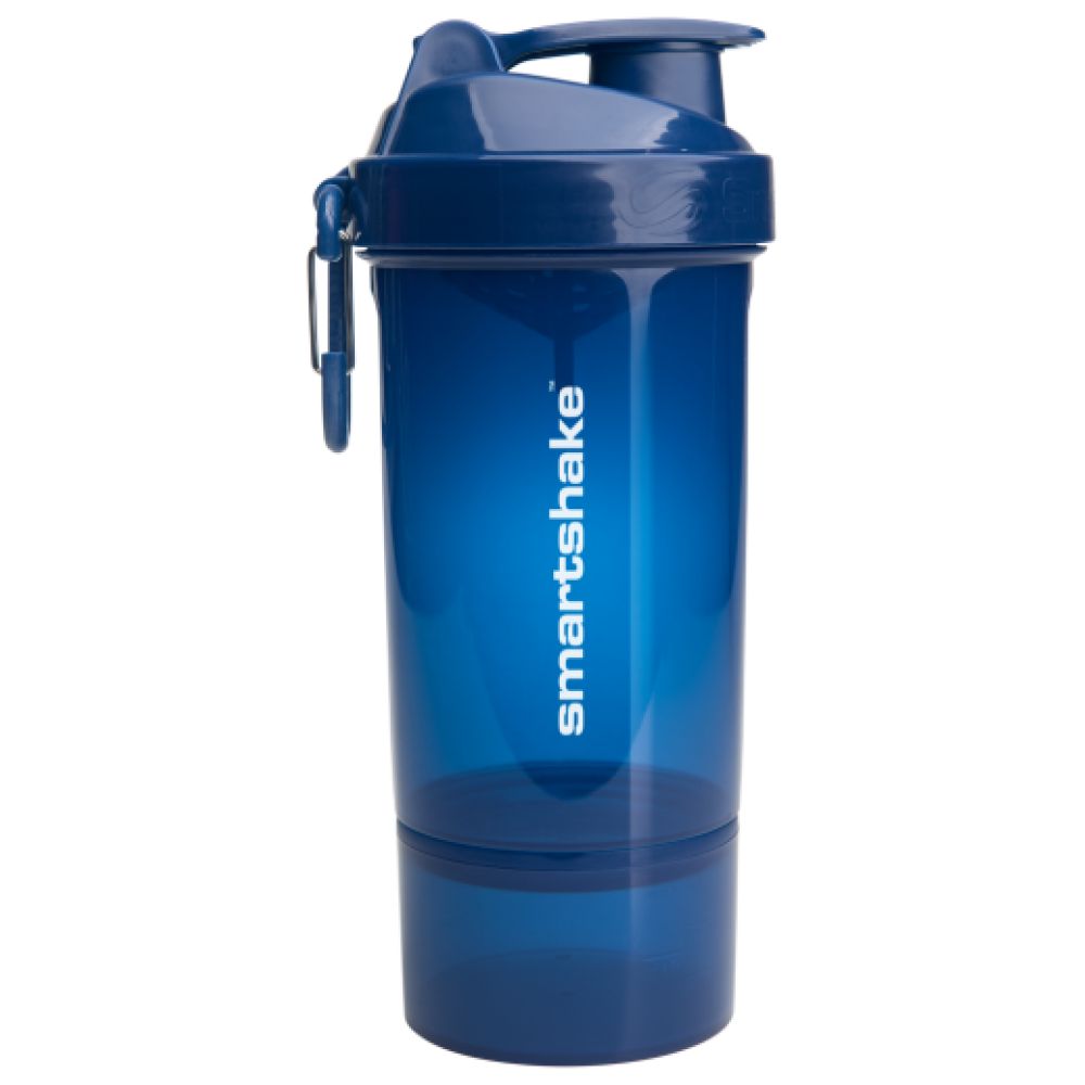 SmartShake 2Go One Smart Shaker Navy Blue - Шейкър с отделение (тъмносин)