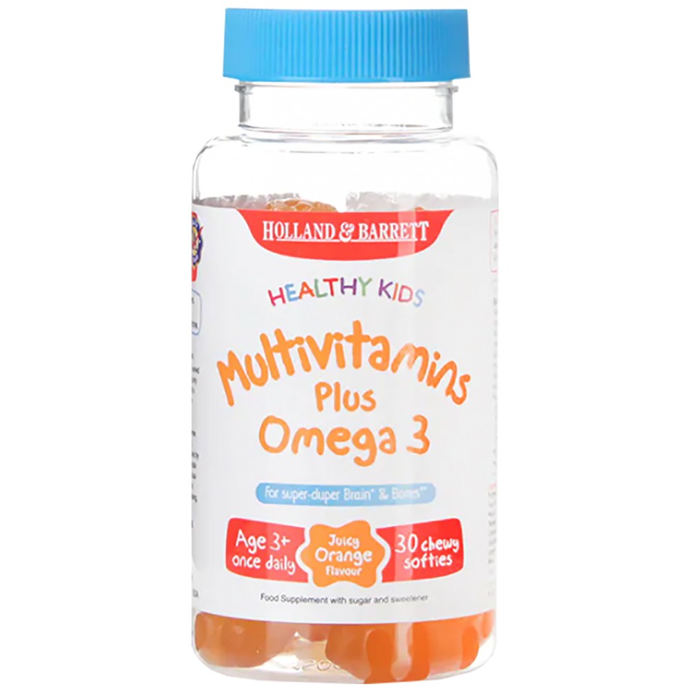 Holland And Barrett Healthy Kids MultiVitamins Plus Omega 3 - Детски мултивитамини с Омега 3