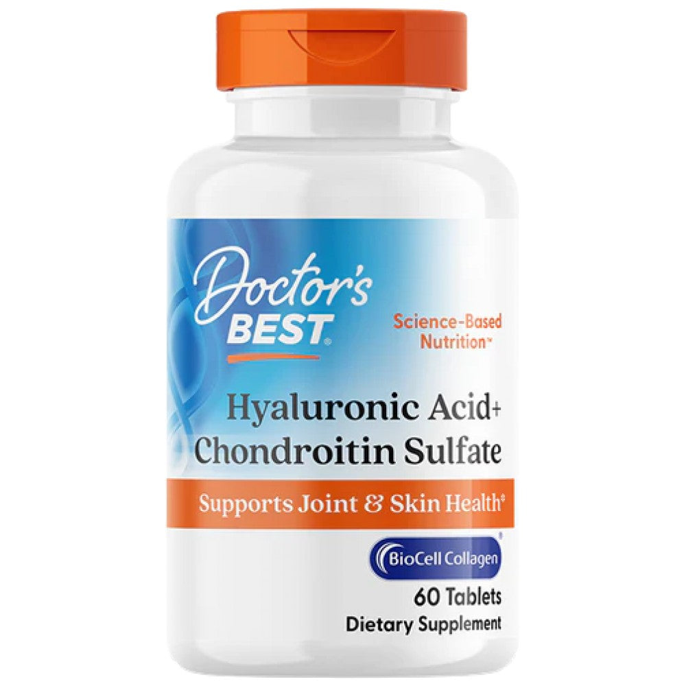 Doctor's Best Hyaluronic Acid + Chondroitin Sulfate with BioCell Collagen - Хиалуронова киселина с колаген и хондроитин