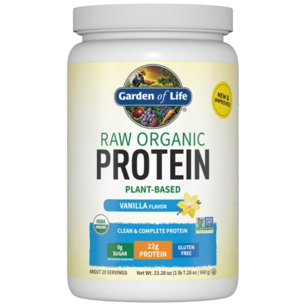Garden Of Life RAW Protein Vanilla - Растителен протеин (ванилия)