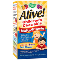 Nature's Way Alive! Children's Chewable Multi-Vitamin Tablets - Детски мултивитамини за дъвчене