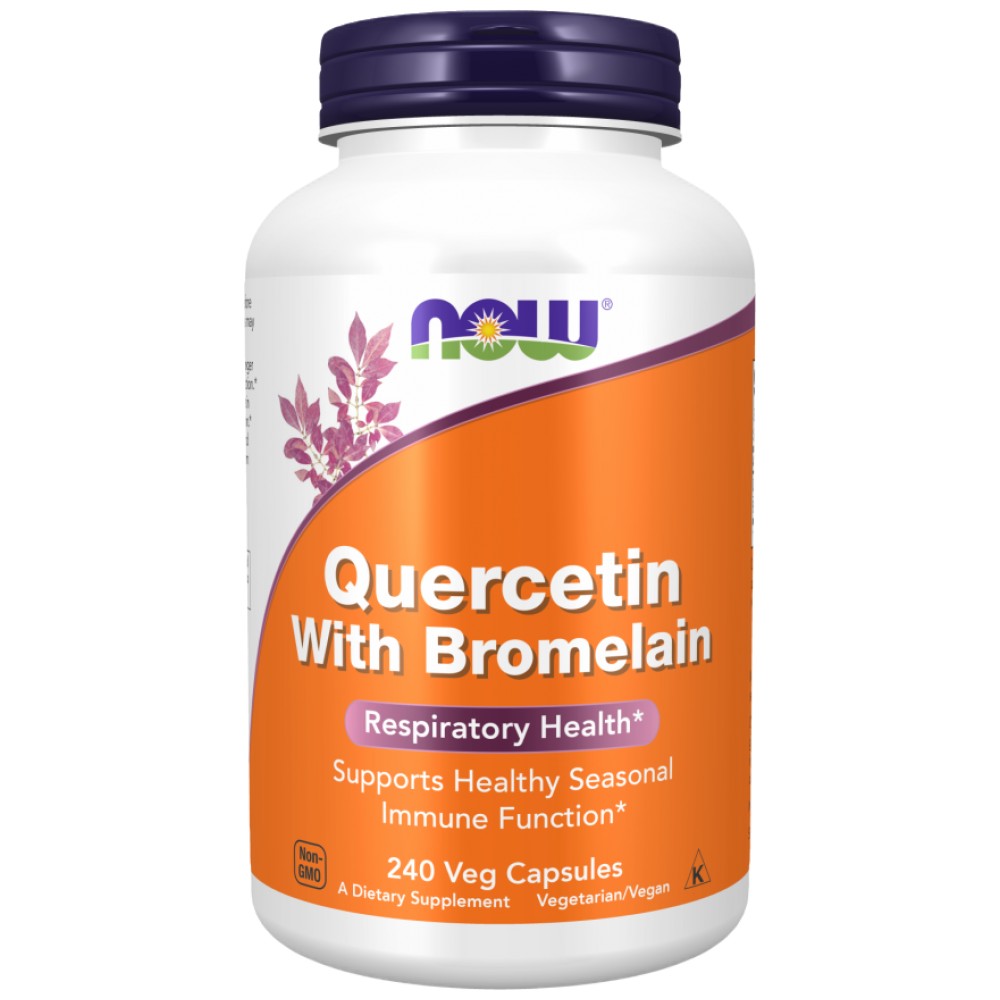 NOW Foods Quercetin with Bromelain - Кверцетин с бромелаин