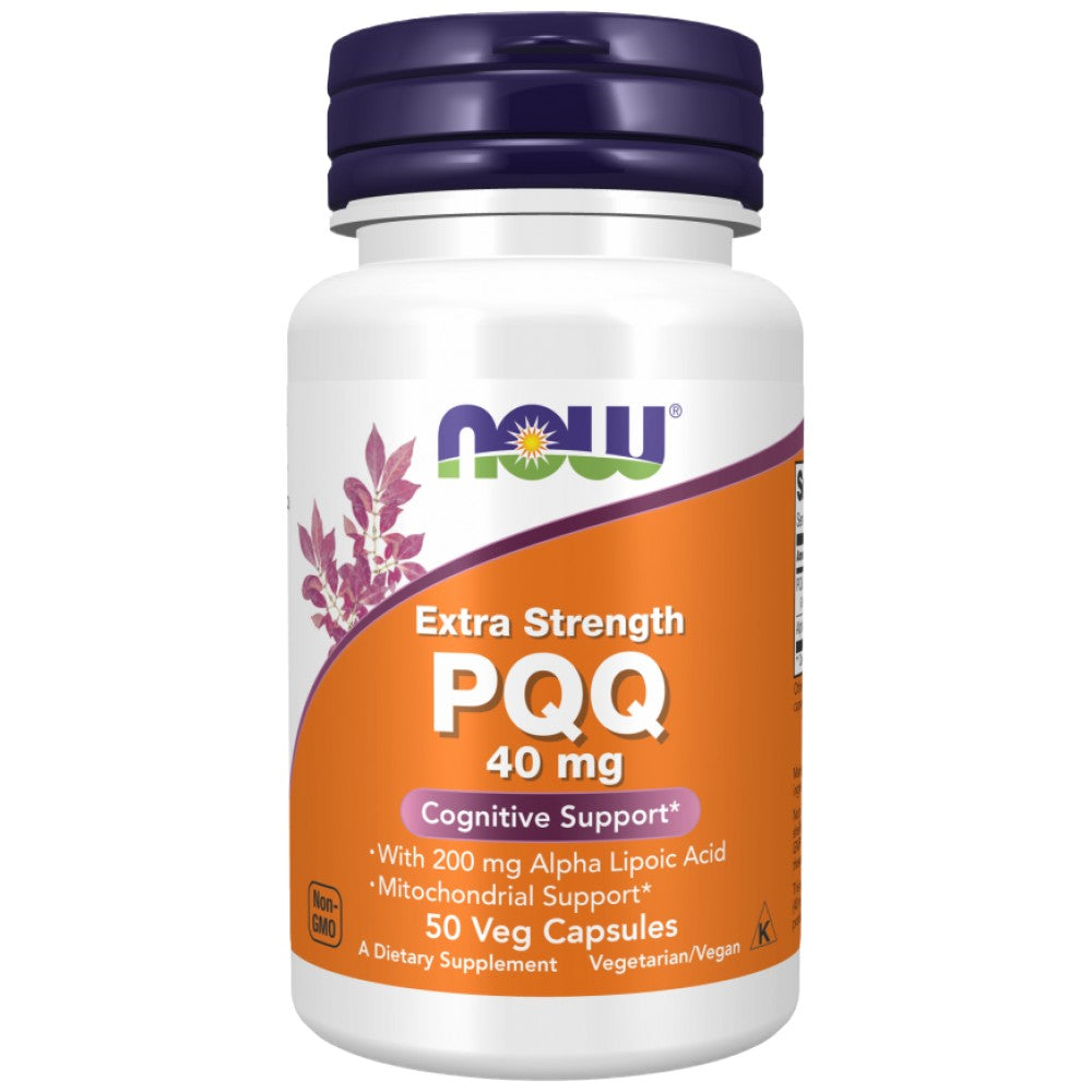 NOW Foods PQQ 40 mg Extra Strength with Alpha Lipoic Acid - PQQ 40 mg с алфа-липоева киселина