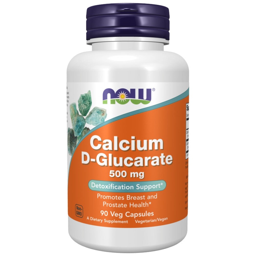 NOW Foods Calcium D-Glucarate 500 mg - Калциев D-глюкарат 500 mg