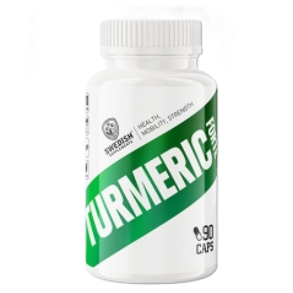 SWEDISH Supplements Turmeric Forte 500 mg 95% Curcumin Extract with Black Pepper - Куркума с черен пипер 500 mg