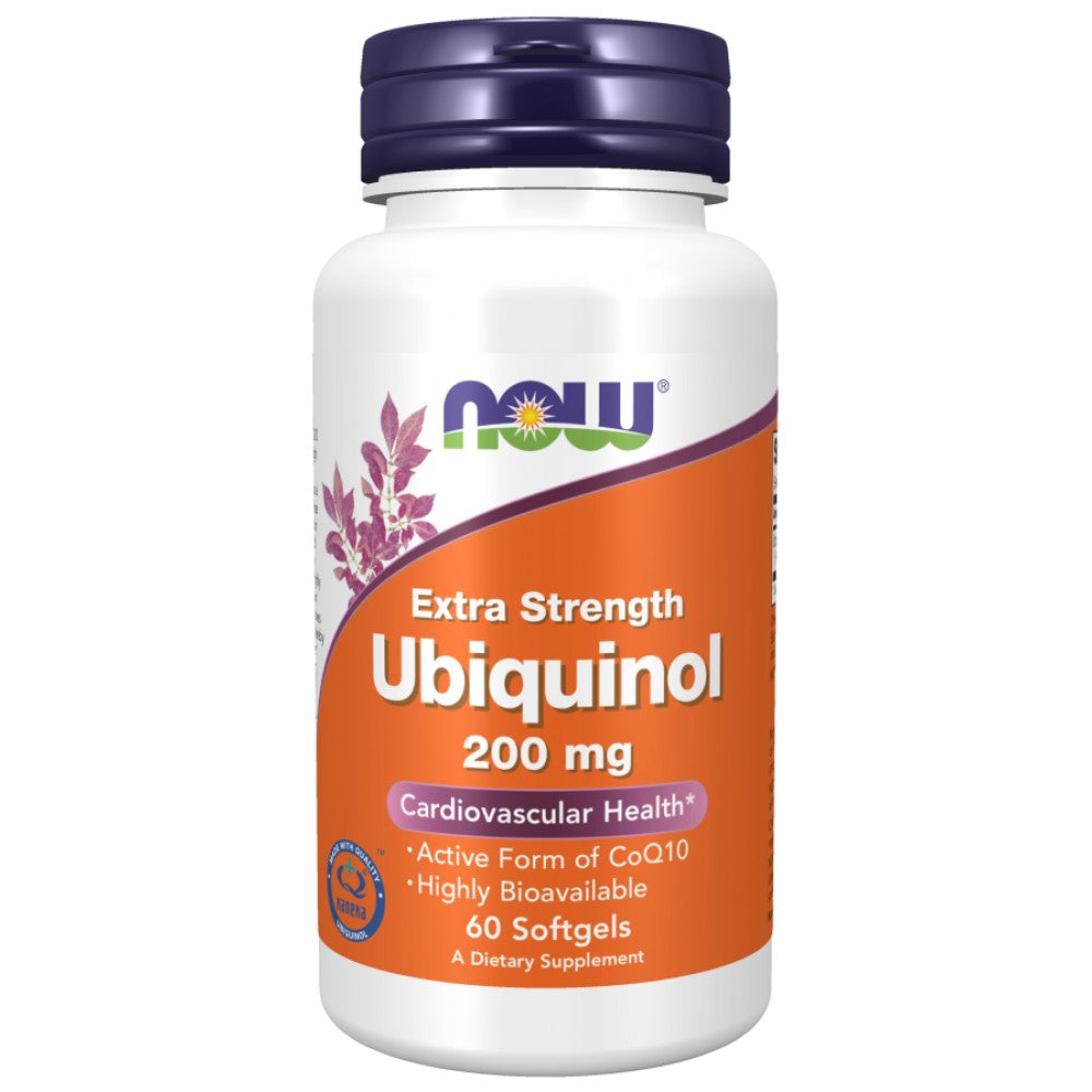 NOW Foods Ubiquinol 200 mg Extra Strength - Убихинол 200 mg