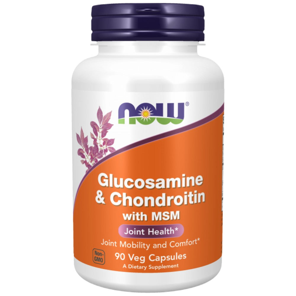 NOW Foods Glucosamine & Chondroitin + MSM - Глюкозамин, хондроитин и MSM