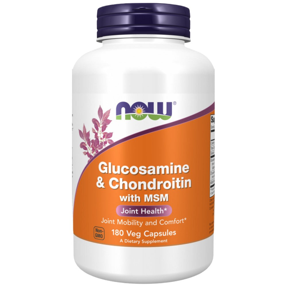 NOW Foods Glucosamine & Chondroitin + MSM - Глюкозамин, хондроитин и MSM