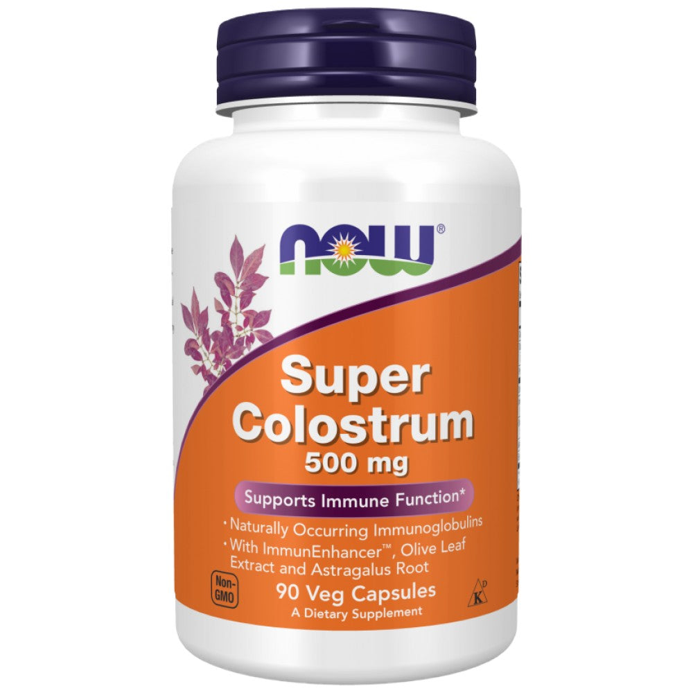 NOW Foods Super Colostrum 500 mg - Коластра 500 mg за имунитет