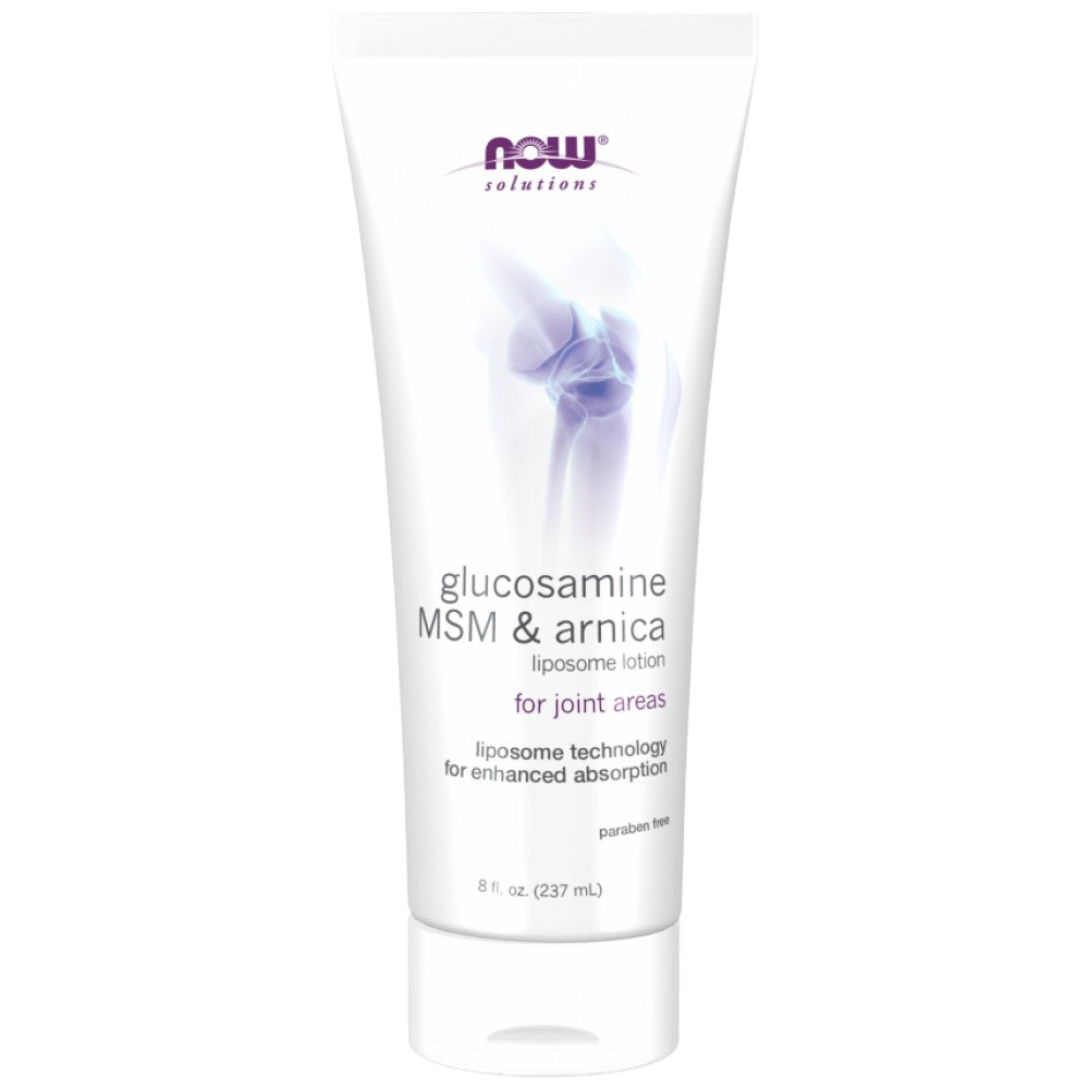 NOW Foods Glucosamine, MSM & Arnica Liposome Lotion - Лосион за стави с глюкозамин и MSM