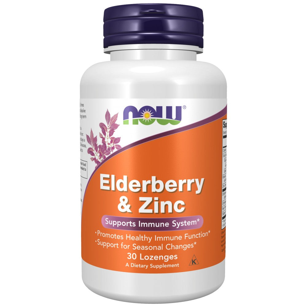 NOW Foods Elderberry & Zinc - Черен бъз с цинк