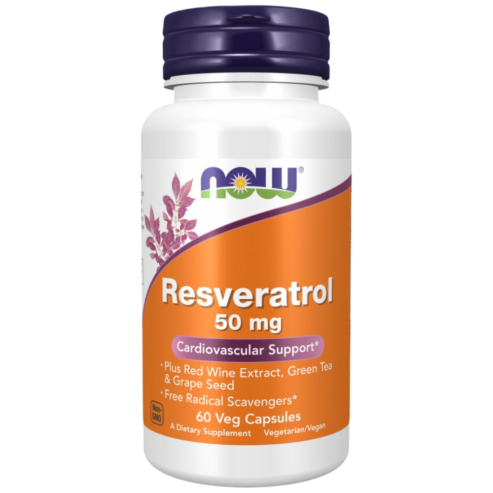 NOW Foods Natural Resveratrol 50 mg - Ресвератрол 50 mg