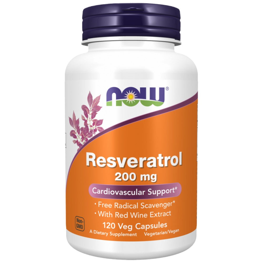 NOW Foods Natural Resveratrol 200 mg - Ресвератрол 200 mg