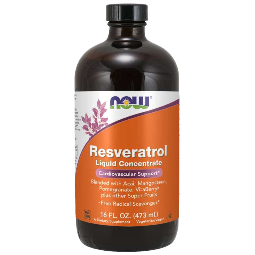 NOW Foods Resveratrol Natural Liquid Concentrate - Течен ресвератрол концентрат