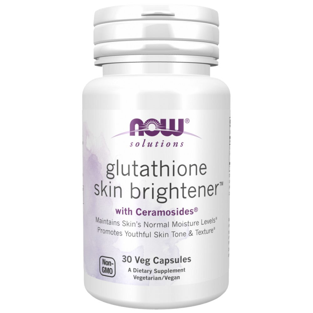 NOW Foods Glutathione Skin Brightener with Ceramosides - Глутатион за сияйна кожа