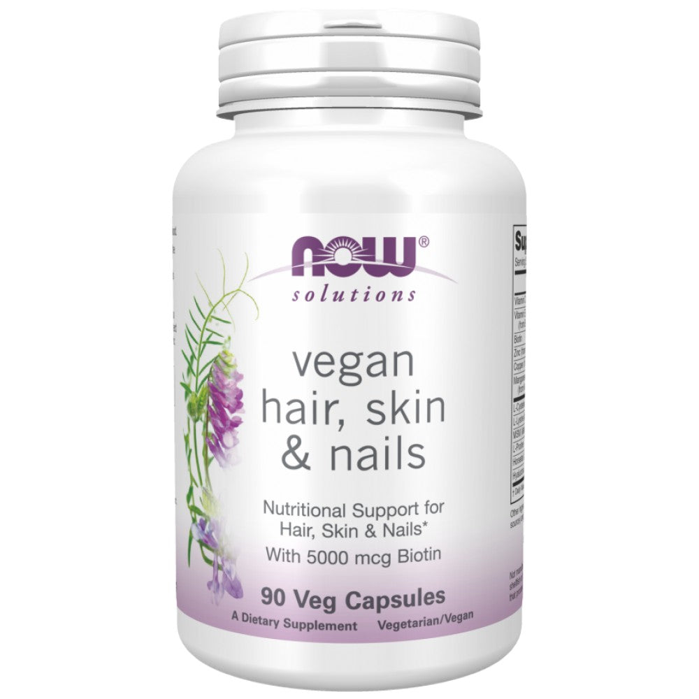 NOW Foods Vegan Hair, Skin & Nails - Веган формула за коса, кожа и нокти