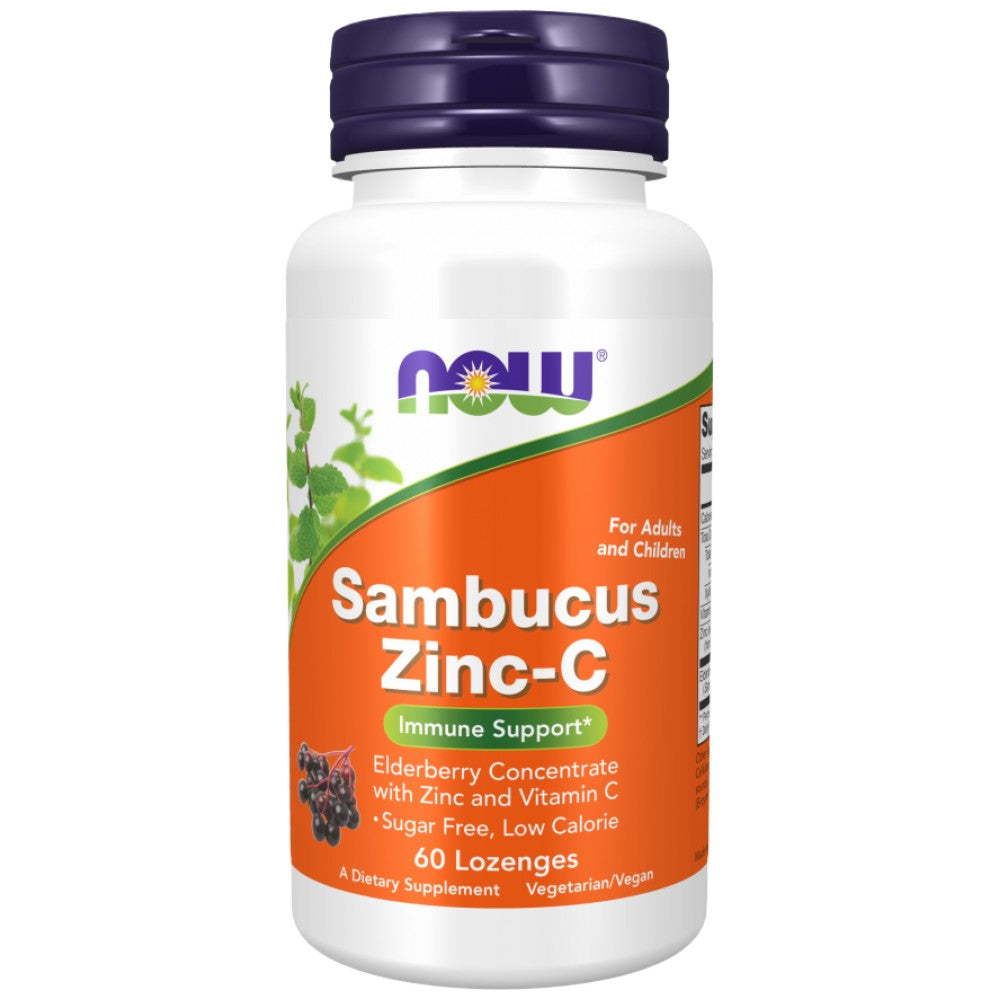 NOW Foods Sambucus Zinc-C Immune Support - Бъз с цинк и Витамин C