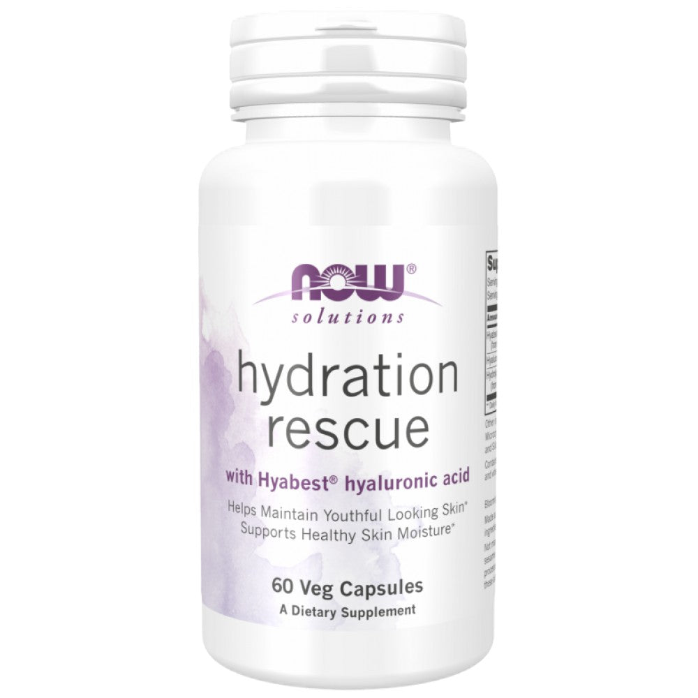 NOW Foods Hydration Rescue with Hyabest - Хиалуронова киселина за хидратация