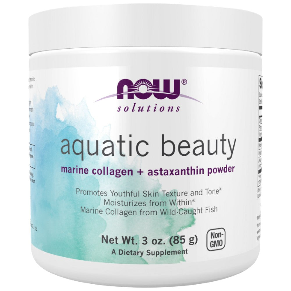 NOW Foods Aquatic Beauty Marine Collagen + Astaxanthin - Морски колаген с астаксантин