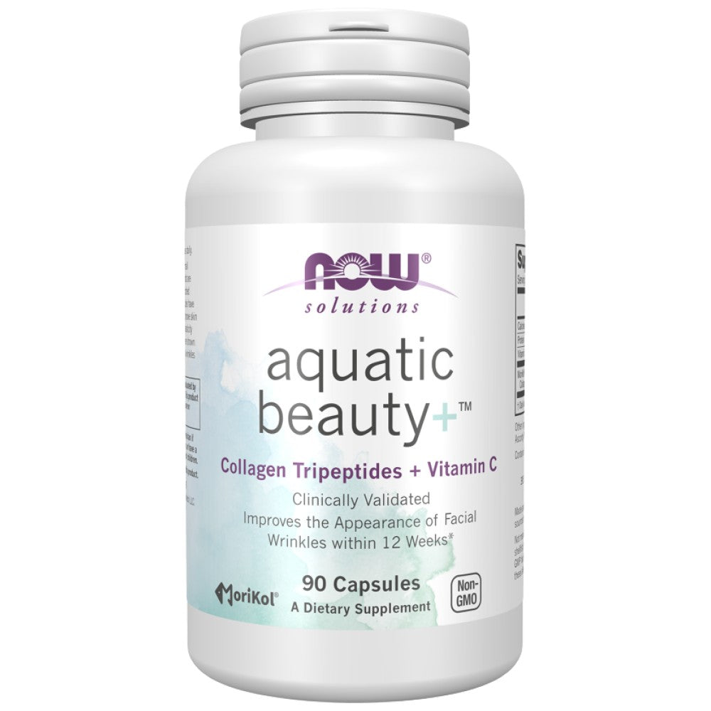 NOW Foods Aquatic Beauty+ with MoriKol Tripeptide Marine Collagen - Морски колаген трипептид за красота