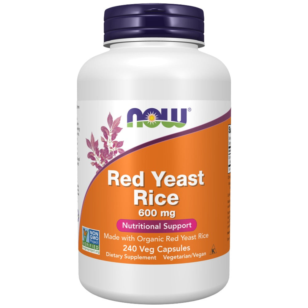 NOW Foods Red Yeast Rice 600 mg - Червен ферментирал ориз 600 mg