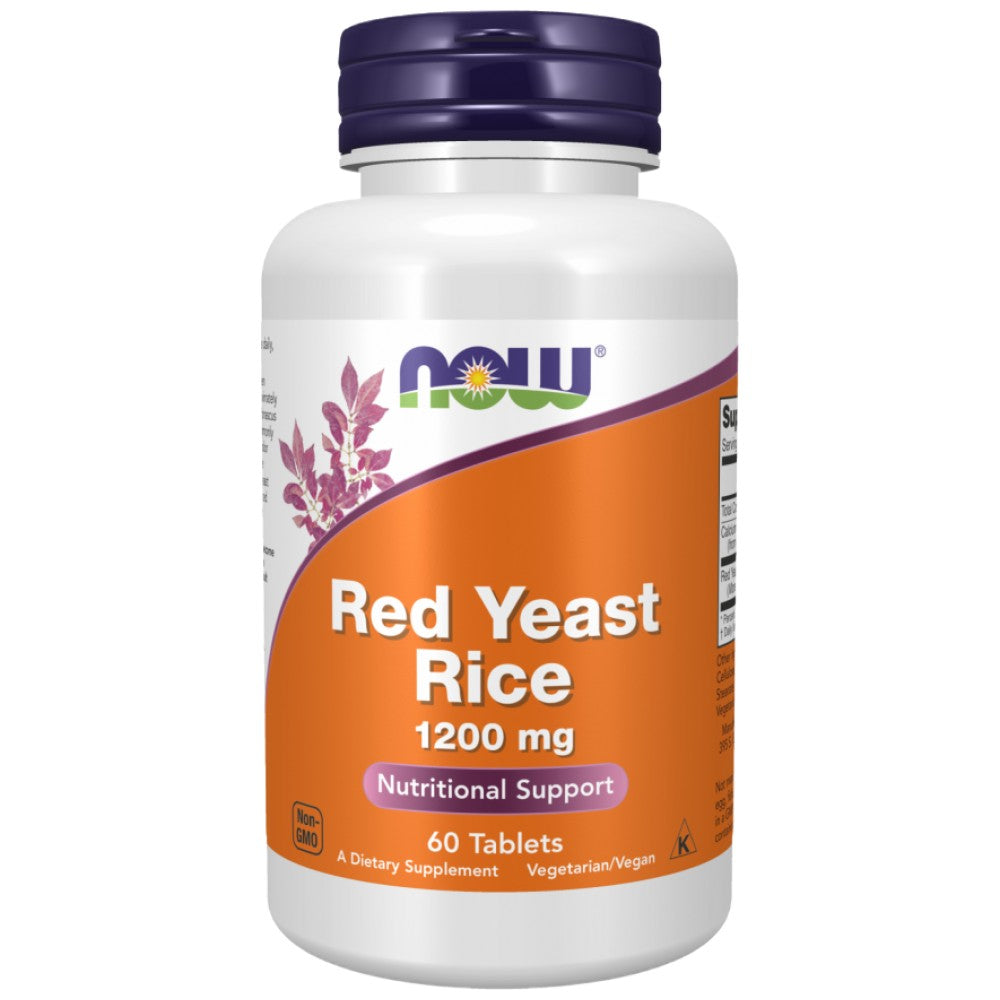 NOW Foods Red Yeast Rice 1200 mg Concentrated 10:1 Extract - Червен ферментирал ориз 1200 mg