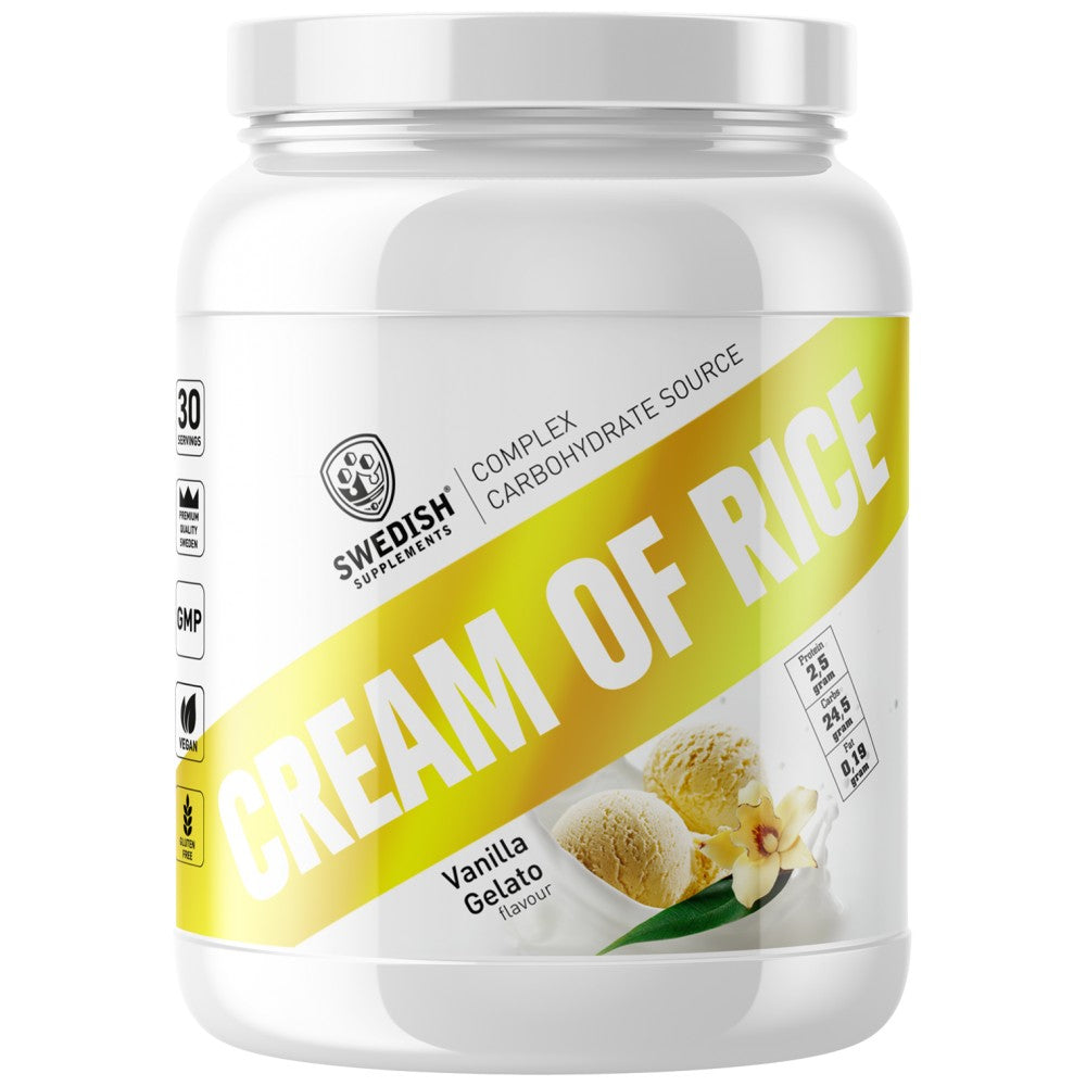 SWEDISH Supplements Cream of Rice Complex Carbohydrate Source - Оризов крем за закуска