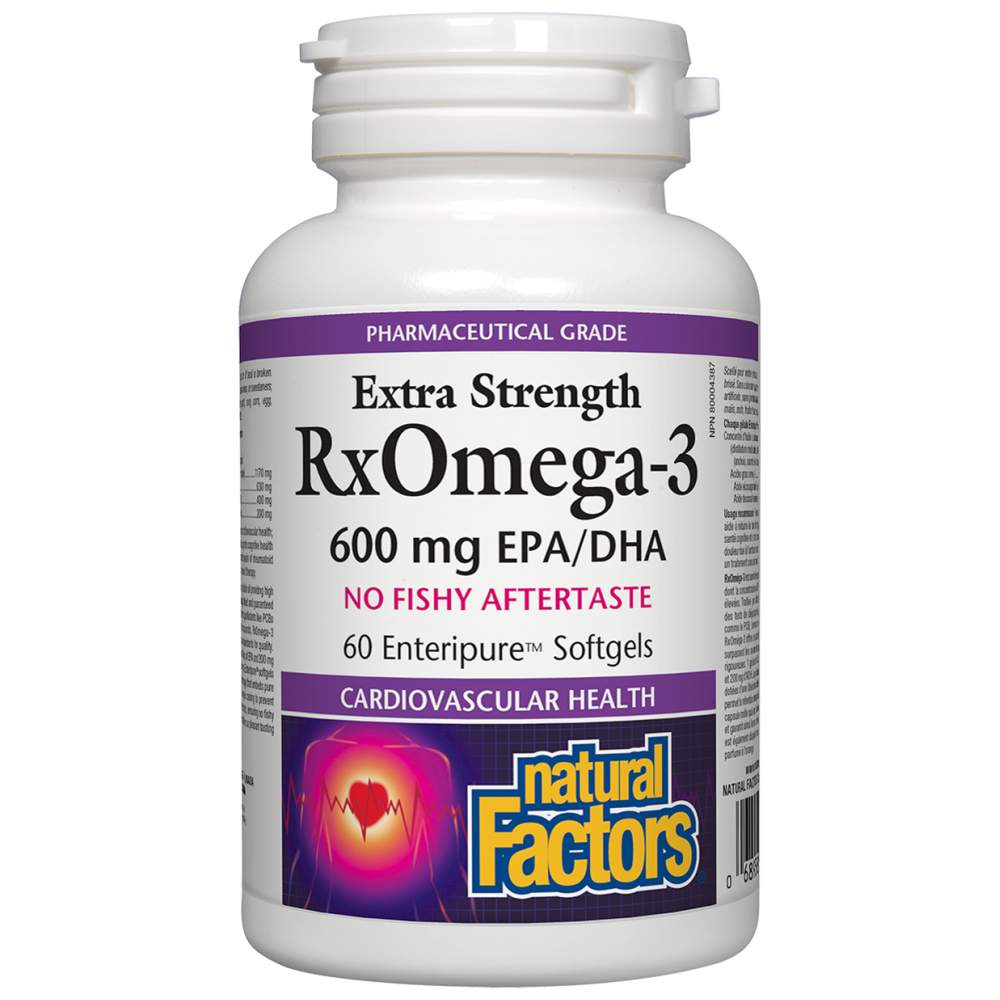 Natural Factors RxOmega 3 Extra Strength 1170 mg - Концентрирано рибено масло Омега 3