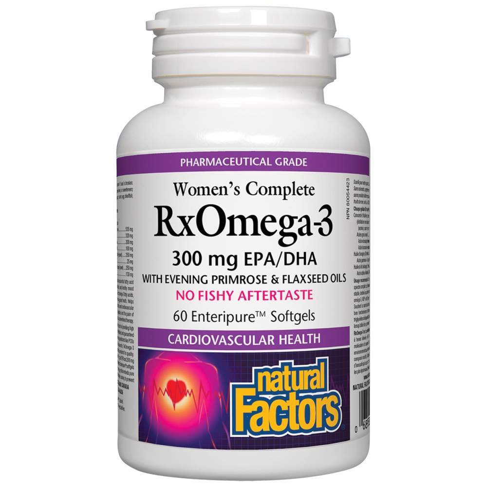 Natural Factors RxOmega Women's Complete 3 1035 mg - Рибено масло за жени 1035 mg