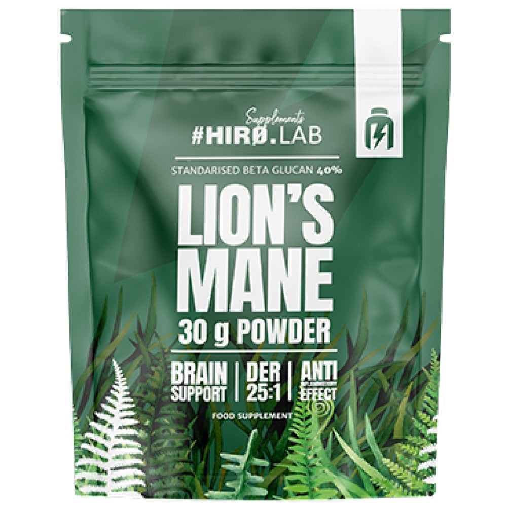 Hero.Lab Lion's Mane Powder 25:1 500 mg - Концентриран екстракт от лъвска грива на прах