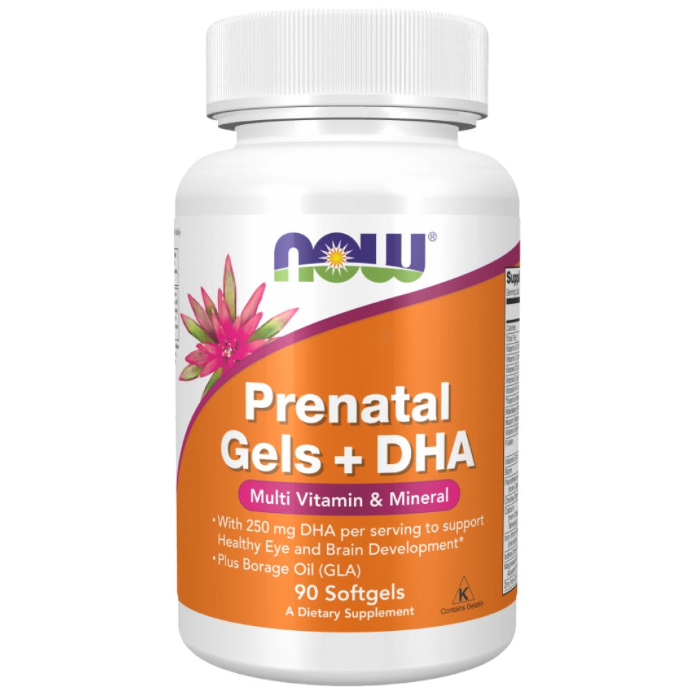 NOW Foods Prenatal + DHA - Мултивитамини за бременни с DHA