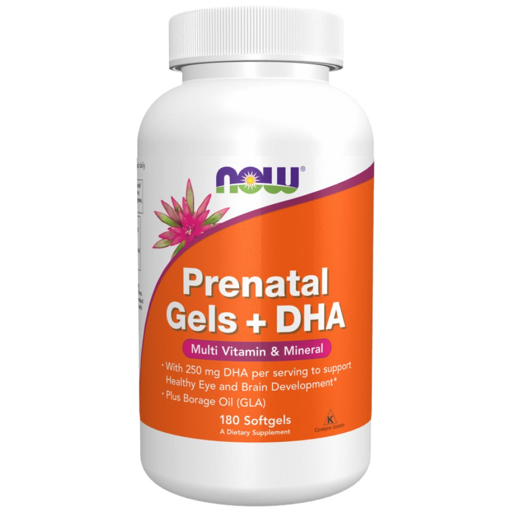 NOW Foods Prenatal + DHA - Мултивитамини за бременни с DHA