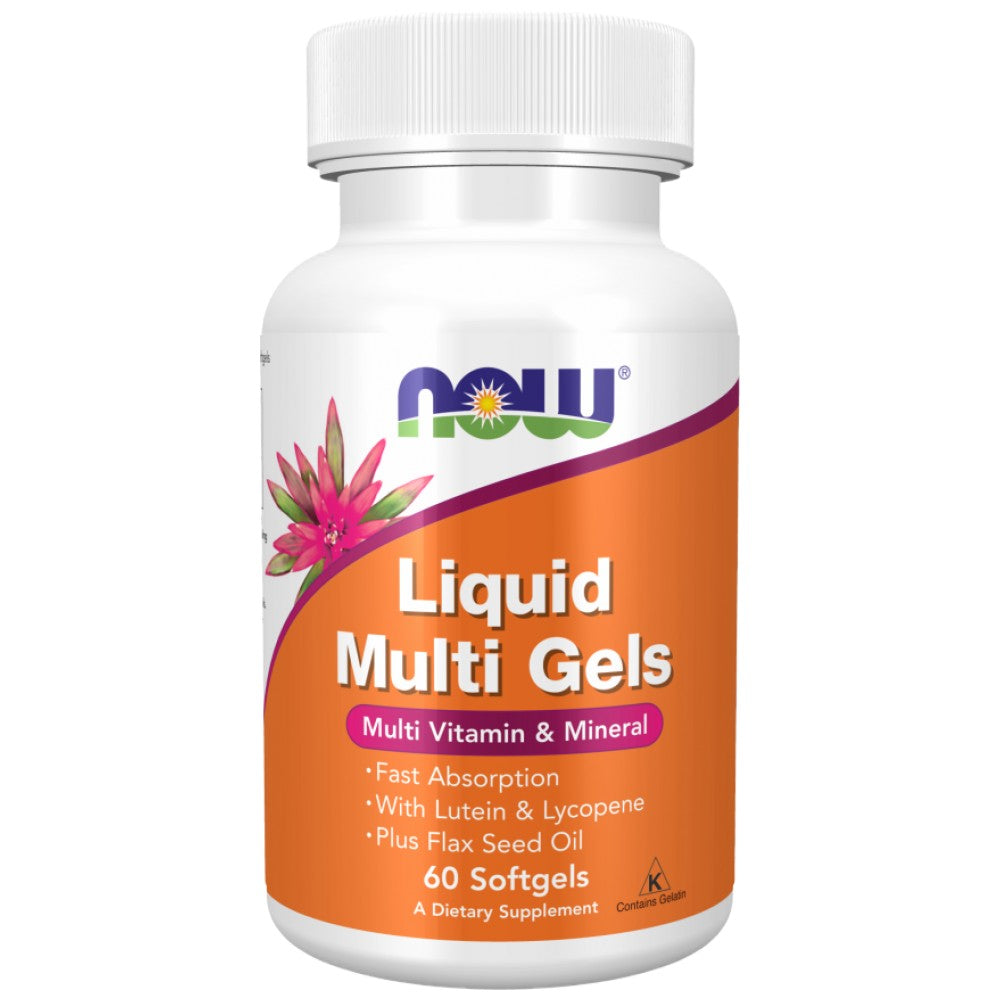 NOW Foods Liquid Multi Gels - Течни мултивитамини капсули